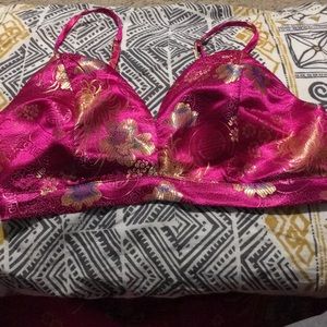 Pink oriental style bralet